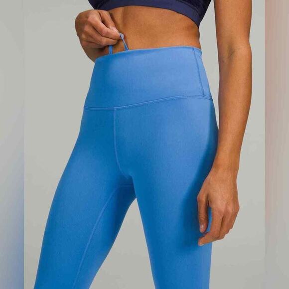 Lululemon Wunder Train High-Rise Crop 23" in Blue Nile Size 12 New! - Picture 12 of 13